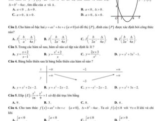 Đề học kì 2 Toán 10 năm 2022 2023 trường chuyên Lam Sơn Thanh Hóa