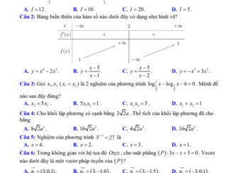 Đề học kì 2 Toán 12 năm 2022 2023 trường THPT Tam Phú TP HCM