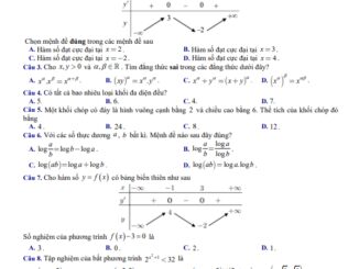 Đề học kỳ 1 Toán 12 năm 2022 2023 trường THPT Ngọc Tảo Hà Nội