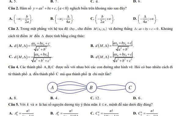 Đề học kỳ 2 Toán 10 năm 2022 2023 trường chuyên Vị Thanh Hậu Giang