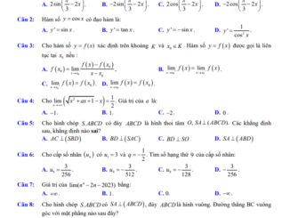 Đề học kỳ 2 Toán 11 năm 2022 2023 trường THPT Thăng Long TP HCM