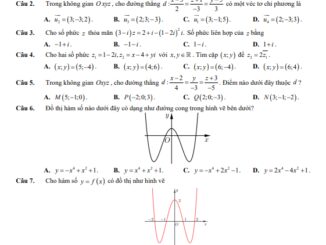 Đề học kỳ 2 Toán 12 năm 2022 2023 trường THPT A Nghĩa Hưng Nam Định