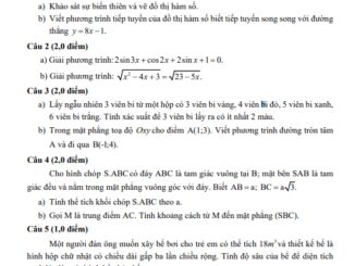 Đề học sinh giỏi Toán 12 GDTX cấp tỉnh năm 2023 2024 sở GD&ĐT Hải Dương