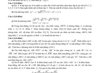 Đề học sinh giỏi Toán 12 THPT cấp tỉnh năm 2023 2024 sở GD&ĐT Hải Dương