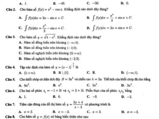 Đề khảo sát chất lượng Toán 12 năm 2023 sở GD&ĐT Cần Thơ