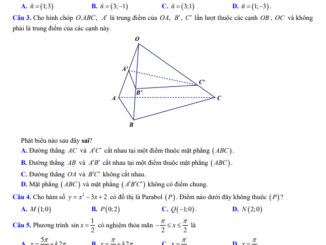 Đề khảo sát lần 1 Toán 11 năm 2023 2024 trường THPT Đội Cấn Vĩnh Phúc