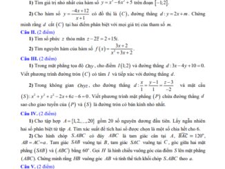 Đề tham khảo đánh giá tuyển sinh Đại học Công An Nhân Dân năm 2022 môn Toán
