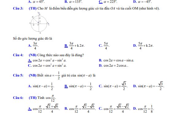 Đề tham khảo giữa kì 1 Toán 11 Cánh Diều năm 2023 2024 sở GD&ĐT Ninh Bình