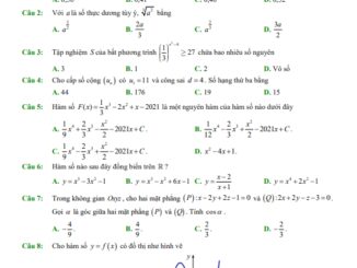 Đề thi chuyên đề Toán 12 lần 4 năm 2022 2023 trường THPT Trần Phú Vĩnh Phúc