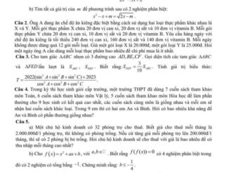 Đề thi học sinh giỏi tỉnh Toán 10 năm 2022 2023 sở GD&ĐT Hà Tĩnh