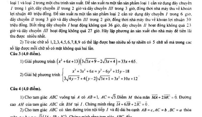 Đề thi Olympic 27 tháng 4 Toán 10 năm 2023 sở GD&ĐT Bà Rịa Vũng Tàu