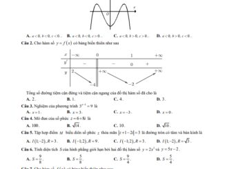 Đề thi thử TN THPT 2023 lần 3 môn Toán trường THPT Hàn Thuyên Bắc Ninh