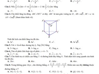 Đề thi thử TN THPT 2023 môn Toán lần 2 trường THPT Hai Bà Trưng TT Huế