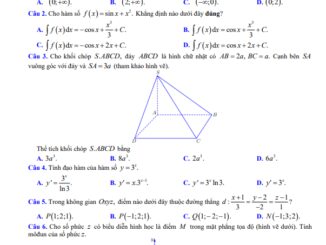 Đề thi thử TN THPT 2023 môn Toán trường THPT Đào Sơn Tây TP HCM