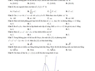 Đề thi thử Toán TN THPT 2023 cụm trường THPT Hoàn Kiếm Hai Bà Trưng Hà Nội