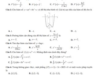 Đề thi thử tốt nghiệp THPT 2023 môn Toán lần 2 sở GD&ĐT Nam Định