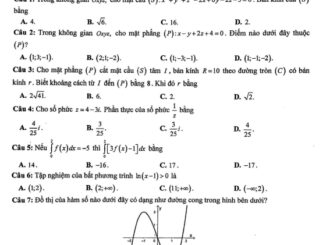 Đề thi thử tốt nghiệp THPT năm 2023 môn Toán sở GD&ĐT Cà Mau