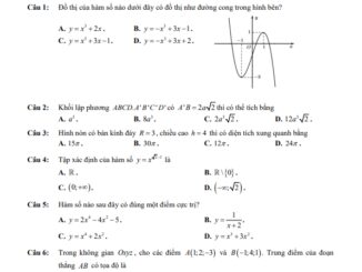 Đề thi thử tốt nghiệp THPT năm 2023 môn Toán sở GD&ĐT Kon Tum