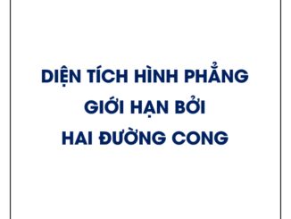 Diện tích hình phẳng giới hạn bởi hai đường cong