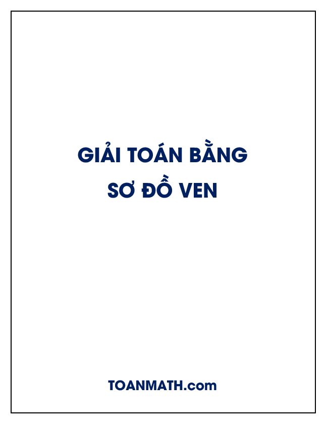 Giải toán bằng sơ đồ Ven