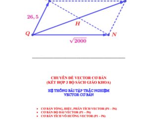 Hệ thống bài tập trắc nghiệm vector cơ bản