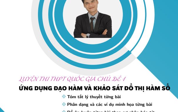 Luyện thi THPTQG môn Toán chủ đề ứng dụng đạo hàm và khảo sát đồ thị hàm số