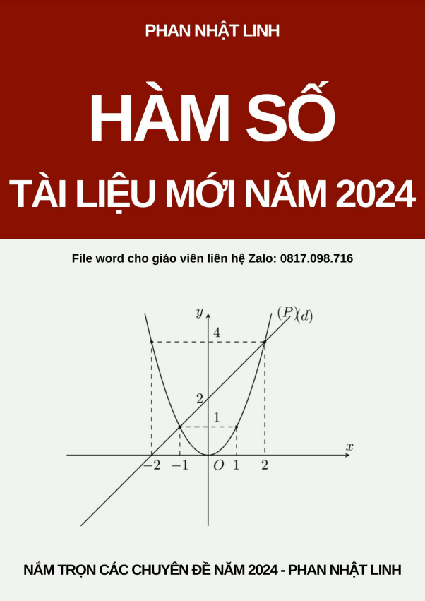 Nắm trọn chuyên đề hàm số ôn thi THPT Quốc gia môn Toán