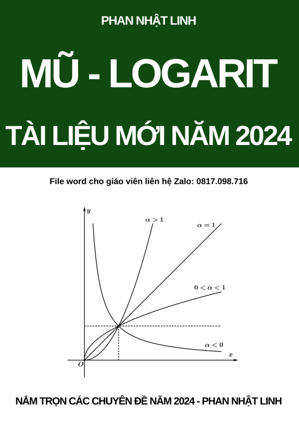 Nắm trọn chuyên đề lũy thừa mũ lôgarit ôn thi THPT Quốc gia môn Toán