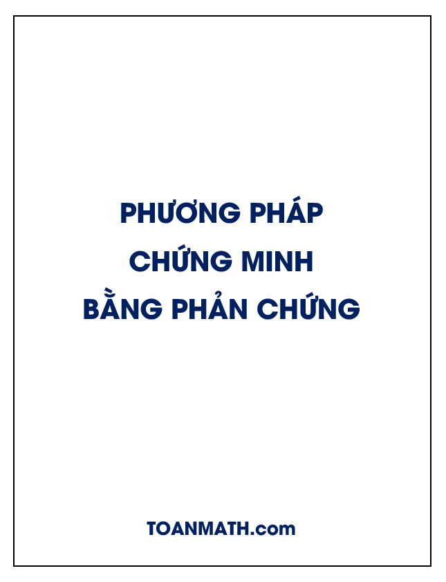 Phương pháp chứng minh bằng phản chứng