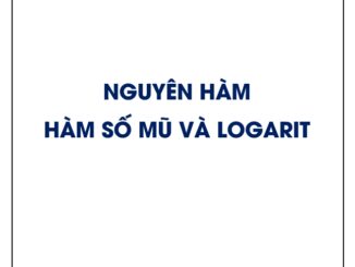 Phương pháp tìm nguyên hàm của các hàm số mũ và logarit