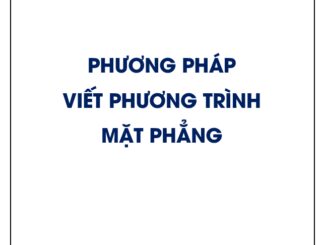 Phương pháp viết phương trình mặt phẳng