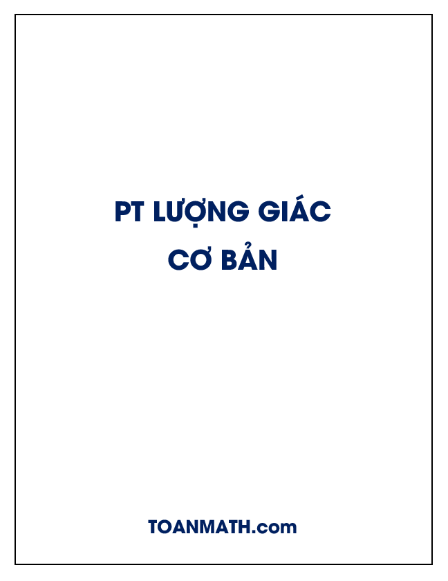 Phương trình lượng giác cơ bản