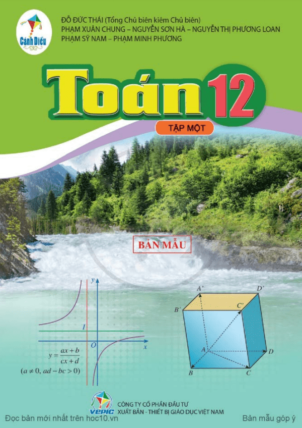 Sách giáo khoa Toán 12 (tập 1) (Cánh Diều)