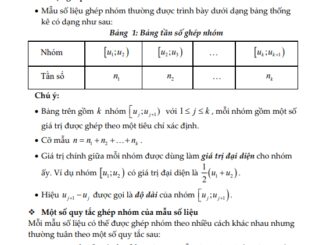 Tài liệu các số đặc trưng đo xu thế trung tâm mẫu số liệu ghép nhóm Toán 11 CTST