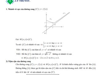 Tài liệu chuyên đề đường tiệm cận của đồ thị hàm số