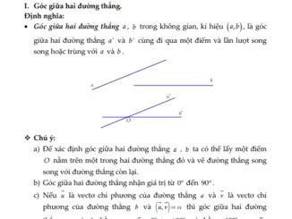 Tài liệu quan hệ vuông góc trong không gian Toán 11 CTST