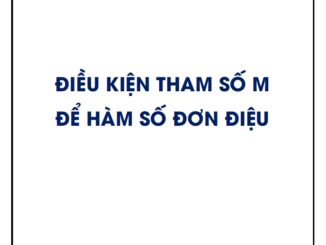 Tìm điều kiện tham số m để hàm số đơn điệu trên R hoặc trên khoảng con của R