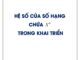 Tìm hệ số của số hạng chứa ${x^h}$ trong khai triển biết $n$