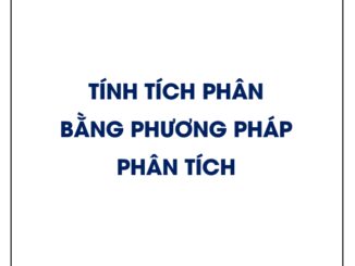 Tính tích phân bằng phương pháp phân tích