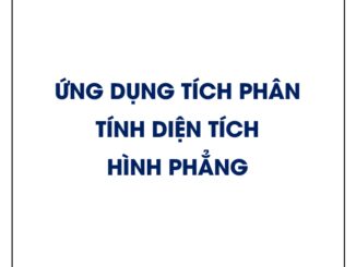 Ứng dụng tích phân tính diện tích hình phẳng