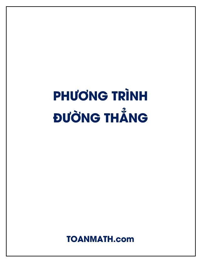 Viết phương trình tham số và phương trình chính tắc của đường thẳng (Oxy)