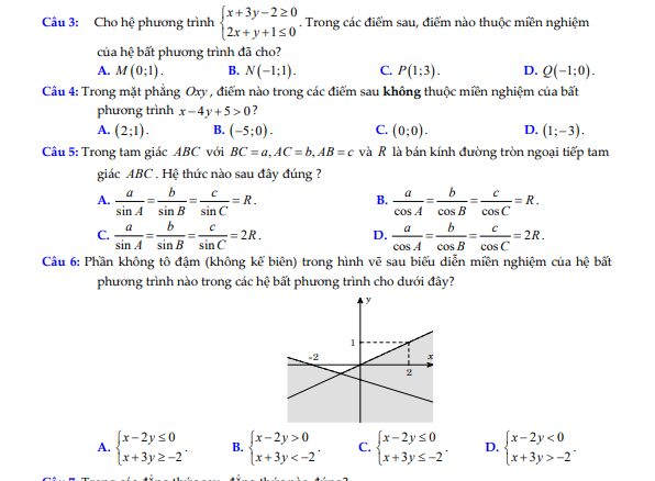 05 đề ôn tập giữa học kì 1 Toán 10 có đáp án và lời giải chi tiết