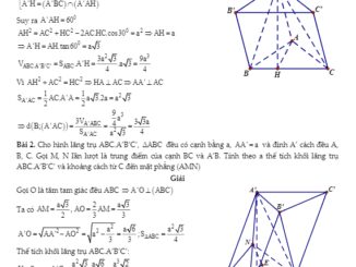 29 bài toán hình lăng trụ xiên Trần Đình Cư