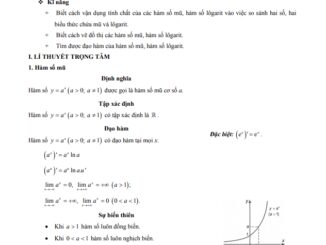 Bài giảng hàm số mũ và hàm số lôgarit