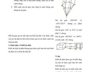 Bài giảng khái niệm về khối đa diện