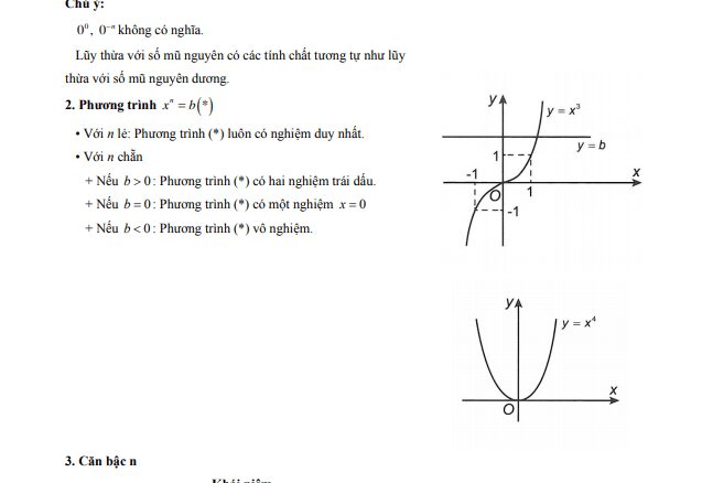 Bài giảng lũy thừa và hàm số lũy thừa