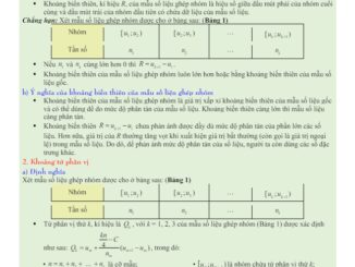 Bài tập các số đặc trưng đo mức độ phân tán cho mẫu số liệu ghép nhóm