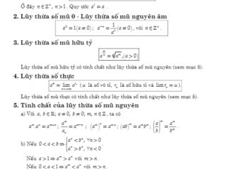 Bài tập hàm số lũy thừa, hàm số mũ và hàm số logarit Nguyễn Phú Khánh, Huỳnh Đức Khánh