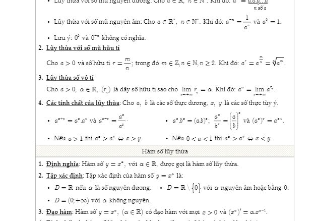 Bài tập trắc nghiệm hàm số lũy thừa, mũ và logarit Lê Văn Đoàn