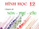 Bài tập trắc nghiệm Hình học 12 chuyên đề nón trụ cầu